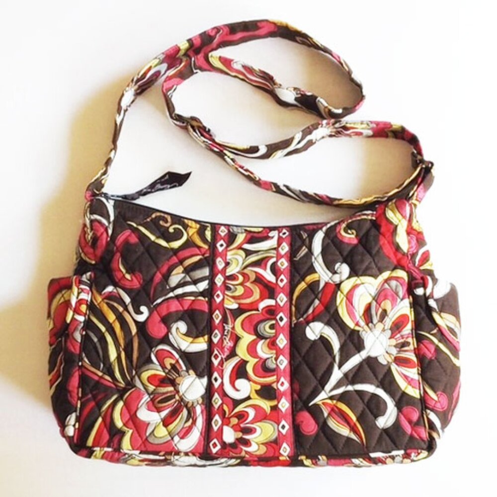 NWOT Vera Bradley Puccini Floral Adjustable Shoulder Purse Bag